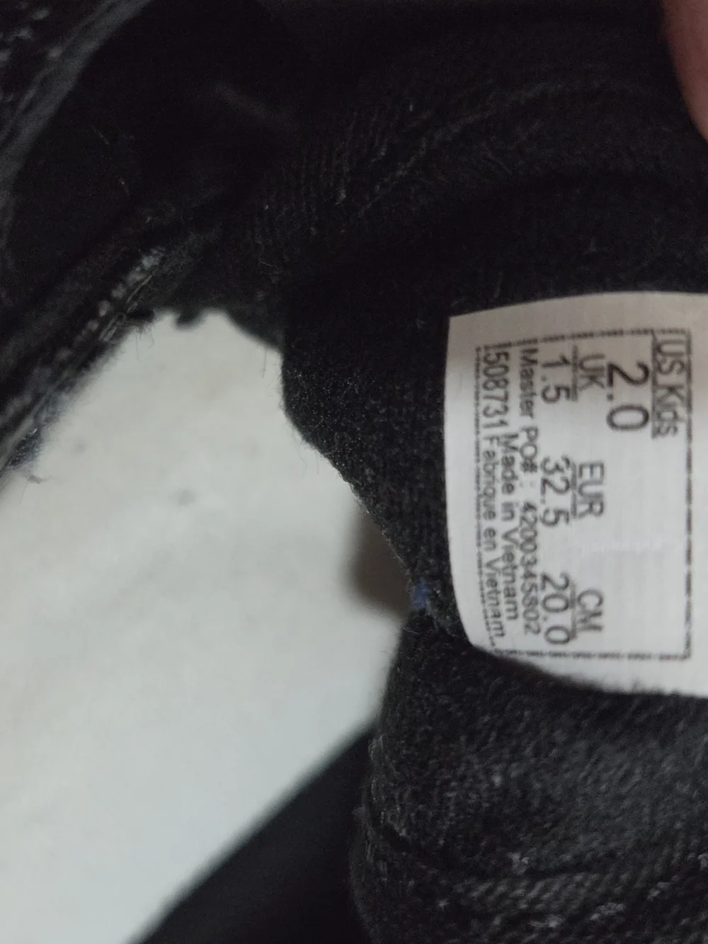 Kids VANS Classic Black Skate Shoes